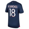 Paris Saint-Germain 2023-24 R.Sanches 18 Domácí - Fotbalové Dresy (S/S)